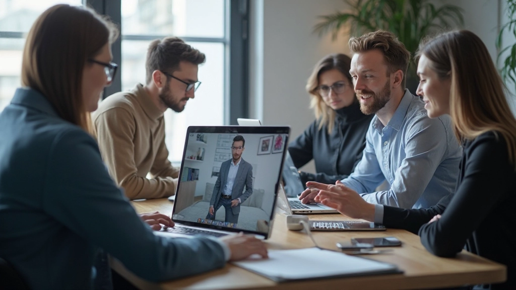 Профессиональная встреча онлайн с использованием современной платформы видеоконференций